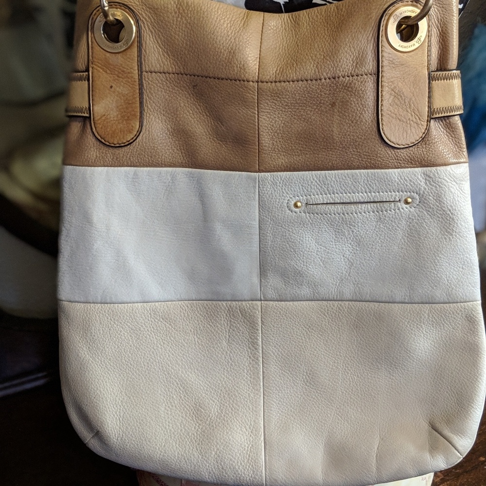 B Makowsky Hopo bag leather Over Size purse - Picture 2 of 8